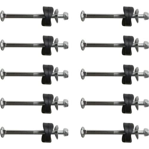 10PCS Trampoline Screws Galvanized Steel Jump Bed Square Head Carriage Screw Nut Screw For Trampoline Jump Stability Tool