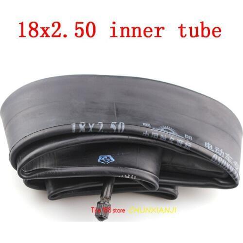 High performance18x2.5 inner tube with a Straight Valve fit many gas electric scooters and e-Bike lightning shipment