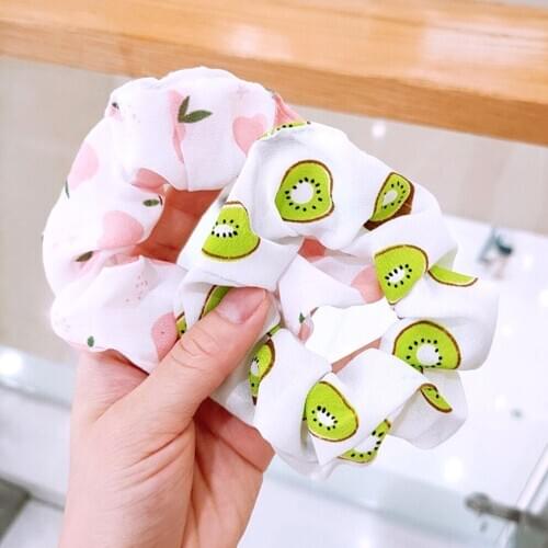 Colorful Elastic Headwear Tie Hair Rubber Band Elastics Fruit Hair Band For Women Elegant Headwear Ponytail Hair Accessories