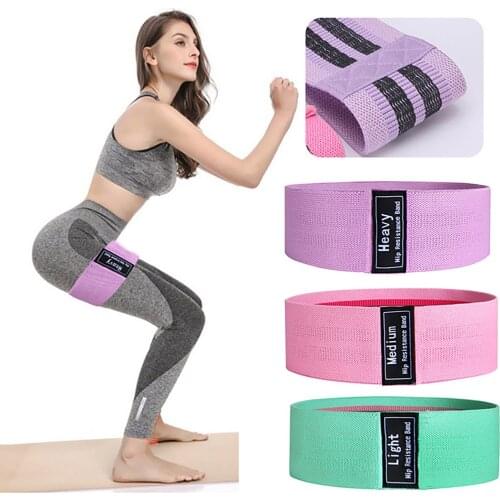 Portable Fitness Workout Equipment Rubber Resistance Bands Yoga Gym Elastic Gum Strength Pilates Women Weight Sports 3pcs