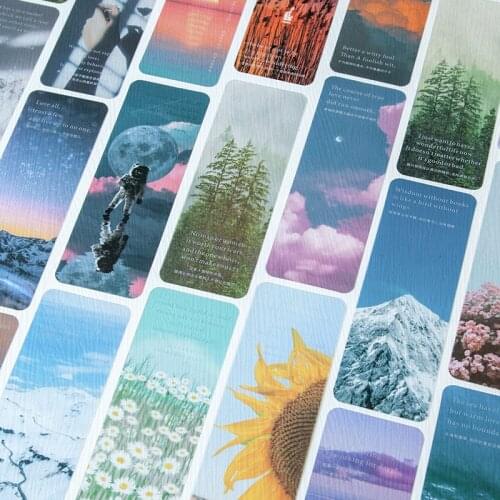 3pcs/set Shakespeare Letter series Bookmark PVC Matte Reading Book mark dusk galaxy sea Book Page Marker Stationery Supplies