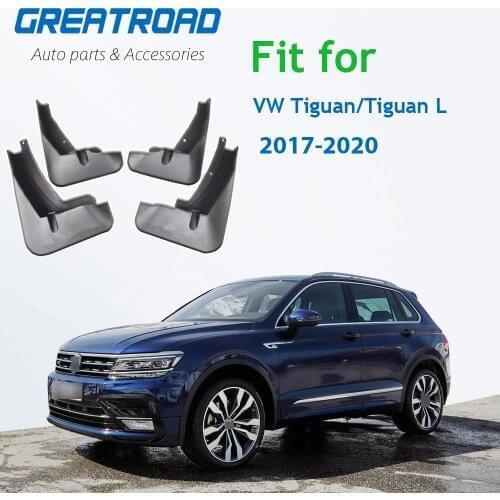 4Pcs Car Mudflaps Front Rear Mud Flaps Mudguards Splash Guards Fender Flares for VW Tiguan/Tiguan L 2017 2018 2019 2020