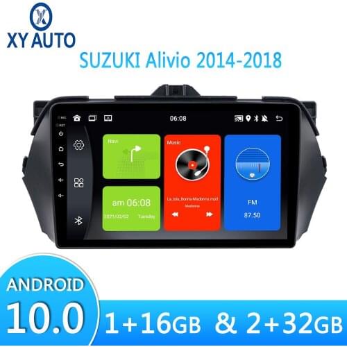 Car Android10 For SUZUKI Alivio 2014-2018 9inch GPS Navigation Radio Multimedia HD Video Player With Bluetooth Wifi Split Screen