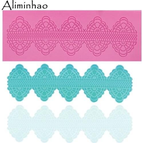 B0249 Cake border decorative lace molds cake dessert Sugarcraft Silicone mould chocolate fondant cake decorating tools