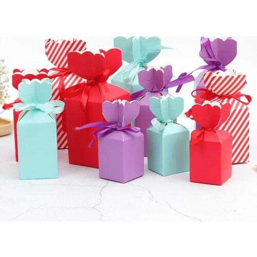 Candy Paper Box Valentine Wedding Favor Boxes Birthday Gifts Packing Boxes Baby Shower Party Decor Supplies
