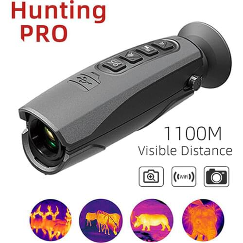 CEM T-72 Monocular Thermal Imager Night Vision for Hunting 50Hz IP65 Infrared Thermal Imaging Camera with Screen WIFI Function