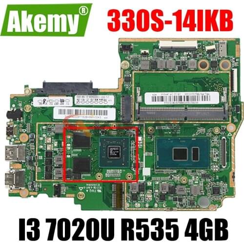 For Lenovo IdeaPad 330S-14IKB laptop motherboard with CPU I3 7020U GPU R535 4GB RAM 100% fully tested FRU 5B20S95588 5B20R07728