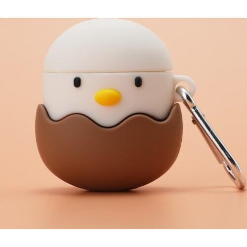 Cute Cartoon pet Chicken Headphone Case For AirPods 1 2 Charging Box Soft Silicone Wireless Bluetooth Earphone Protective Cover
