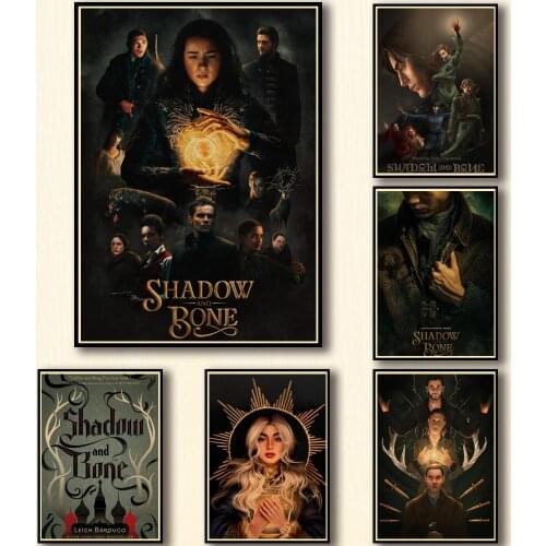 19 Designs Tv Show Shadow and Bone Kraftpaper Poster Artwork Fancy Wall Sticker for Coffee House Bar
