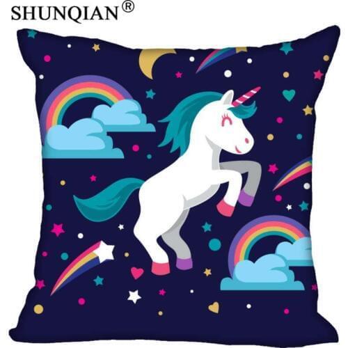 New Arrival Unicorn Pillowcase Wedding Decorative Pillow Case Customize Gift For Pillow Cover A815