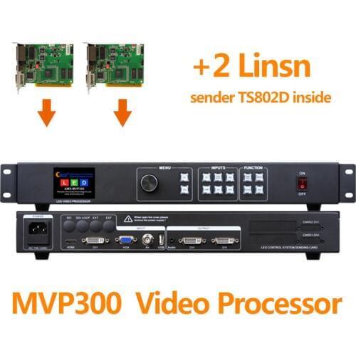 P3.9 Indoor led screen MVP300 video controller with TS802 linsn led sending card DVI/VGA/HDMI input