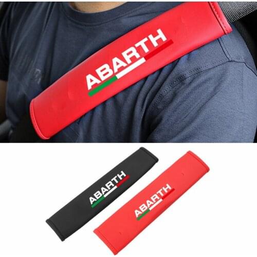 Car Seat Belt Shoulder Pad Safety Belt Cover for Fiat Abarth Aegea Doblo Panda Uno Palio Auto Safety Belts Shoulder Protection
