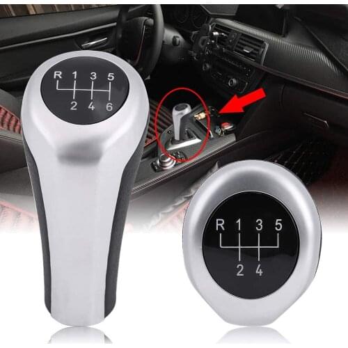5 6 Speed Gear Shift Knob For BMW 1 3 5 6 E30 E32 E34 E36 E38 E39 E46 E53 E60 E63 E83 E84 E87 E90 Chrome Auto Shifter Lever