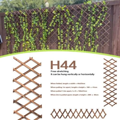 Garden Lattices Trellis Decoration Expandable Wooden Fence Panel Plant Support for Support Climbing TN88
