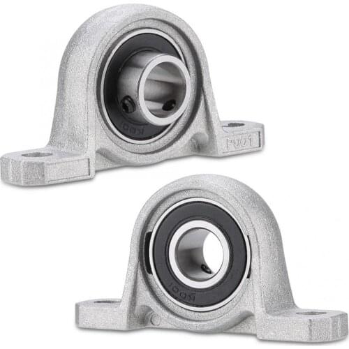 Ball Bearing Pillow Block KP001 12mm Pillow Block Bearings Flange Bore Auto Self Adjust Center Mounted Support