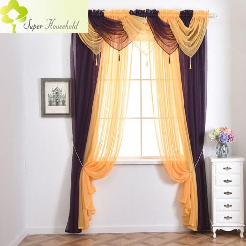 2018 Real Sale Cafe Office Cortina Curtain Modern Valance Tulle Pelmet For Drapes Window For 16 Kinds Colors Diy Decorative