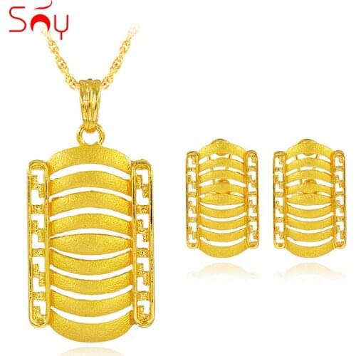 Sunny Jewelry Cute Romantic Feather Jewelry Sets Necklace Earrings Pendant For Party Wedding For Women Jewelry Set Findings 2021