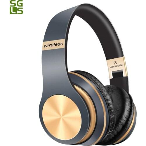 Sports Bluetooth Headphone 5.0 gaming 3D Stereo Wireless Headphones with Mic Foldable Headset Wireless Earphone Support TF card