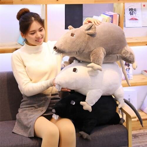 20-60cm Super Soft Plush Mouse Plush Doll Stuffed Rat Plush Animal Toys Cartoon Plush Toys Simulated Mouse Children Plush Doll