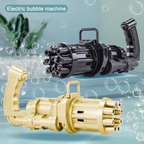 Gatling Bubble Toy Fun Machine to Make Bubbles with 1 Bottle Bubble Solution Swimming Pool & Outdoor Toy Bubble Maker