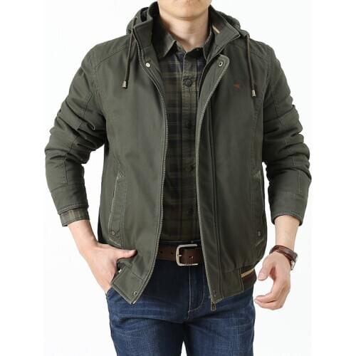 Winter Jacket Men Overcoat Plus Size Military Jacket Cotton Padded Warm Parkas Casual Hooded Fleece Windbreaker Hombre Invierno