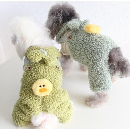 Winter Chihuahua Yorkshire Terreirs Clothes four leg Warm Dog Jumpsuit Puppy Clothing Small Pet Outfit Apparel Bichon Costume