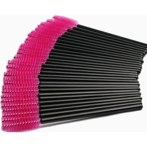 100Pcs Disposable Eyelash Brush Mascara Wands Applicator Spoolers Lashes Cosmetic Brushes Set Makeup Tool With Free Shipping