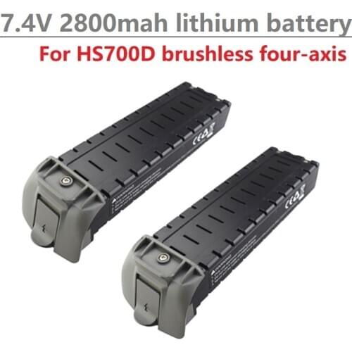 2Pcs 7.4V 2800mAh lithium battery for HS700D Drone four-axis aircraft RC Quadrocopter Spare Part 7.4V lipo Battery for Hs700D