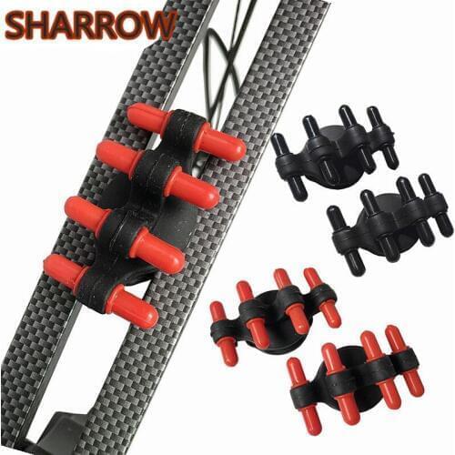 2Pcs Archery Compound Bow Stabilizer Limbs Vibration Dampener Reduce Shock Damping Silencer For Outdoor Shooting Accessories