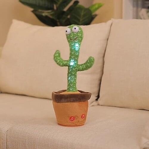 2021 Agreat Sing and Dance Cactus Electronic Shake Cactus Dancing Toy Early Childhood Talking Cute Dancing Cactus