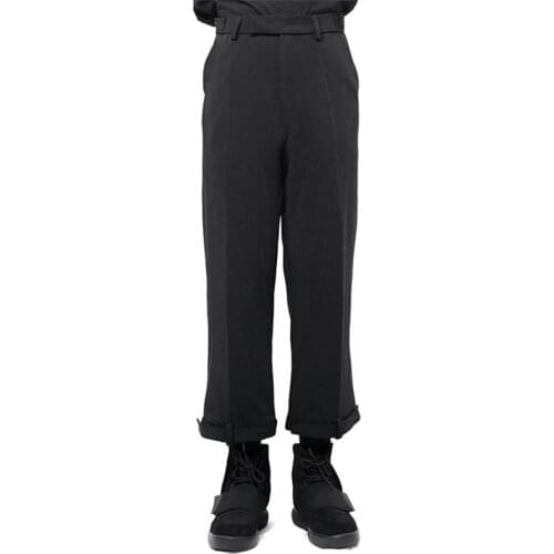 2021 mens large Casual Pants Capris Velcro fit slim pants