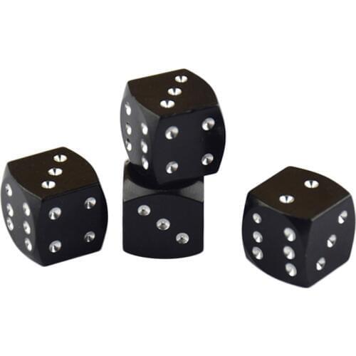 4X Car Bike Vehicle Wheel Tire Valve Stem Rim Bolt-in Dice Dust Valve Cap Aluminum Alloy