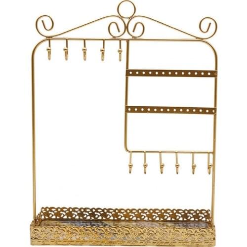 80% Hot Sales!! Storage Rack Vintage Jewelry Display Metal Necklace Organizer Holder for Home