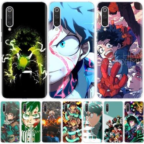 Boku no Hero Academia Phone Case for Xiaomi Note 10 Mi 11 9 8 CC9 5X 6X A1 A2 A3 9T 10T Lite Pro Poco F1 X3 NFC F3 Cover Coque