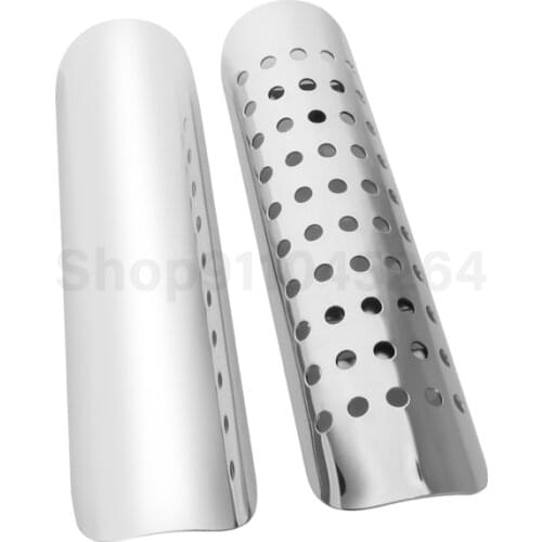 Motorcycle Chrome Exhaust Pipe Protector Heat Shield Cover Guard Anti-scalding Accessories For Harley Custom Chopper Cruiser