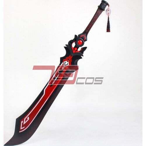 Game Genshin Impact Razor Xinyan Blackcliff Slasher Sword Cosplay Props Weapons Halloween Christmas Fancy Party Accessories