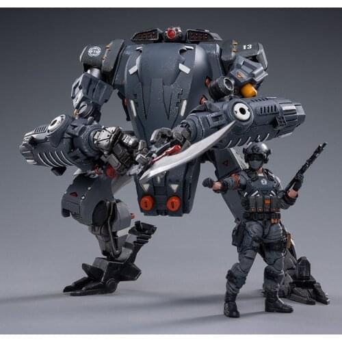 JOYTOY 1/18 North 02 Firehammer Assault Mech Model with Soldier Action Figure for Collection In Stock