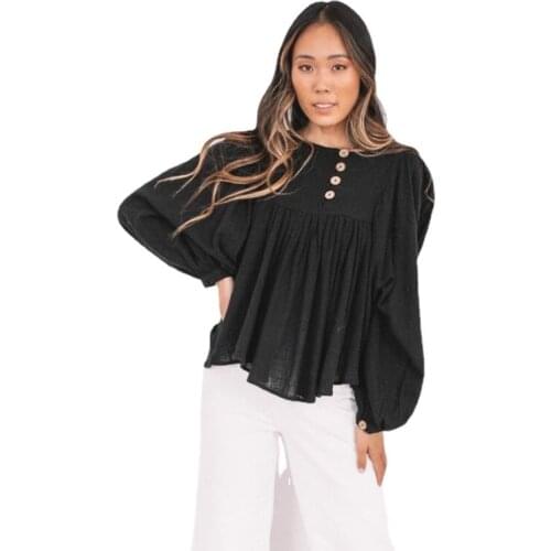 JQYISHANGPIN Button Down Blouses