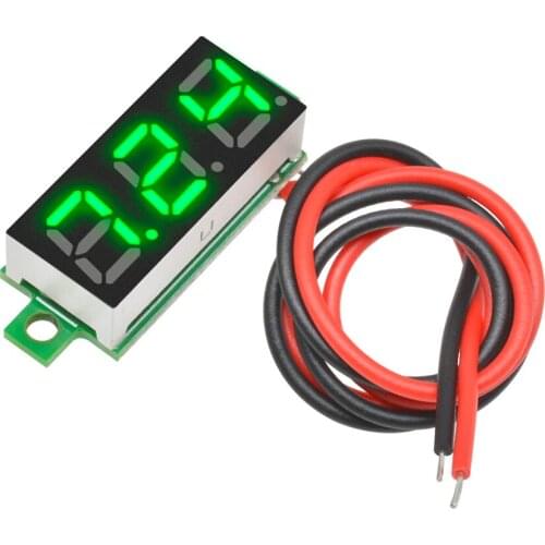 0.28 inch DC 12V Mini LCD Digital Voltmeter Voltage Meter Panel Car Motorcycle Volt Tester Detector Monitor Battery Indicator