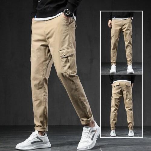 Mens Overalls 2021 Autumn Winter New Fashion Brand Mens Clothing Mens Casual Pants Fashion Trend Loose Mens Pants