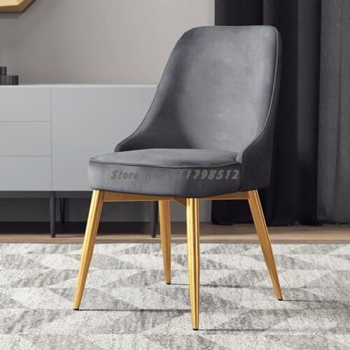 Nordic home dining chair modern minimalist net red lazy European light luxury backrest stool ins makeup chair restaurant chair