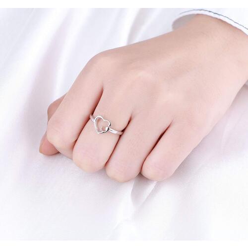 Newest Heart Semicolon Rings with Black Box YLQ2000