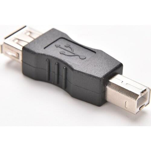 New 1PC USB 2.0 Type A Female to USB Type B Male Converter Adapter USB Print Cable Conector Charger Connector