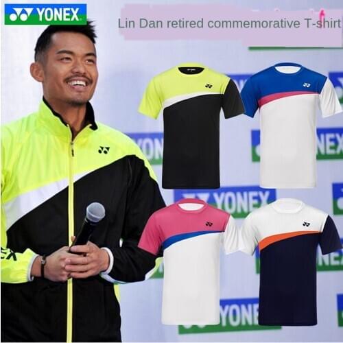 New YONEX YY badminton uniform mens and womens quick-drying jersey yy Lin Dan retirement commemorative custom 9042