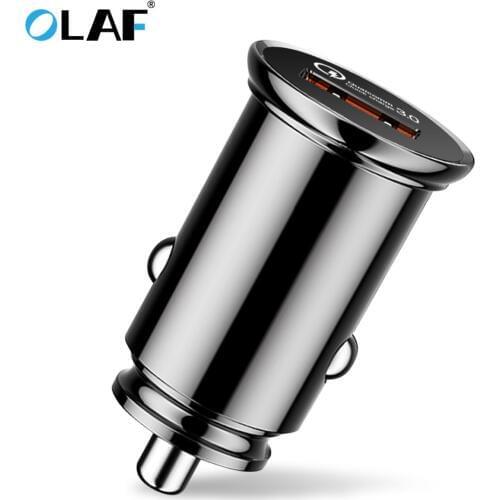 OLAF Mini Single Port Quick Charge QC 3.0 USB Car Charger For iPhone 6 7 8 Plus X Fast Phone Charger For Samsung S8 S9 S10 Plus