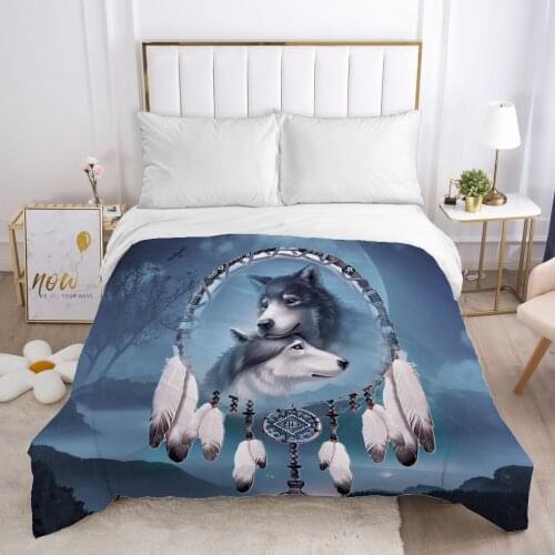Dreamcatcher Duvet cover Quilt/Blanket/Comfortable Case Double King Bedding 140x200 240x220 200x200 for Home wolf