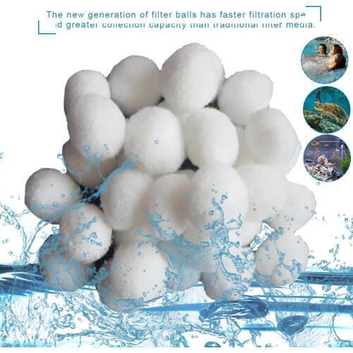 Portable pool Filter Balls Wet Dry Cotton Pump Canister Clean Fish Tank Pond Reefs Media Filter Swimming Pools 350/500/700/1300g