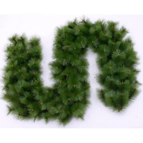 2.7m Christmas garland green pine needle decoration Christmas ornaments Christmas decorations for home MAT PET free shipping