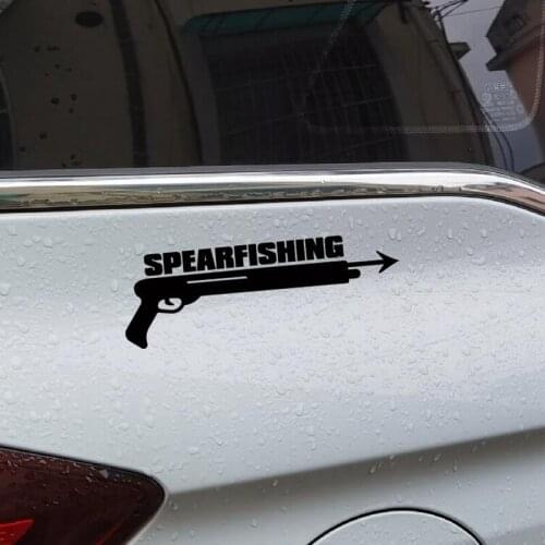 Spear Fishing Automobile Reflective Waterproof Car Stickers Vinyl Decals for Rear Windshield Car Body Motorbike Boat Yacht