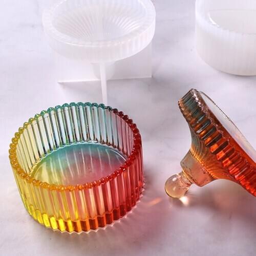 2020 New Box Making Silicone Mould Design DIY Epoxy Resin Gypsum Crafts Cement Tray Clay Jewelry Mold